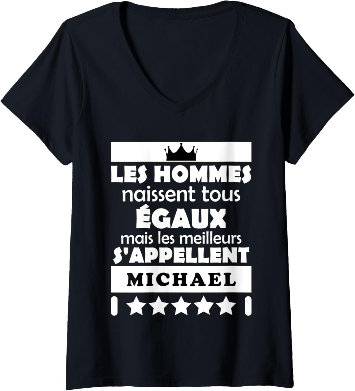Womens les hommes nait tous égaux mais les meilleur MICHAEL V-Neck