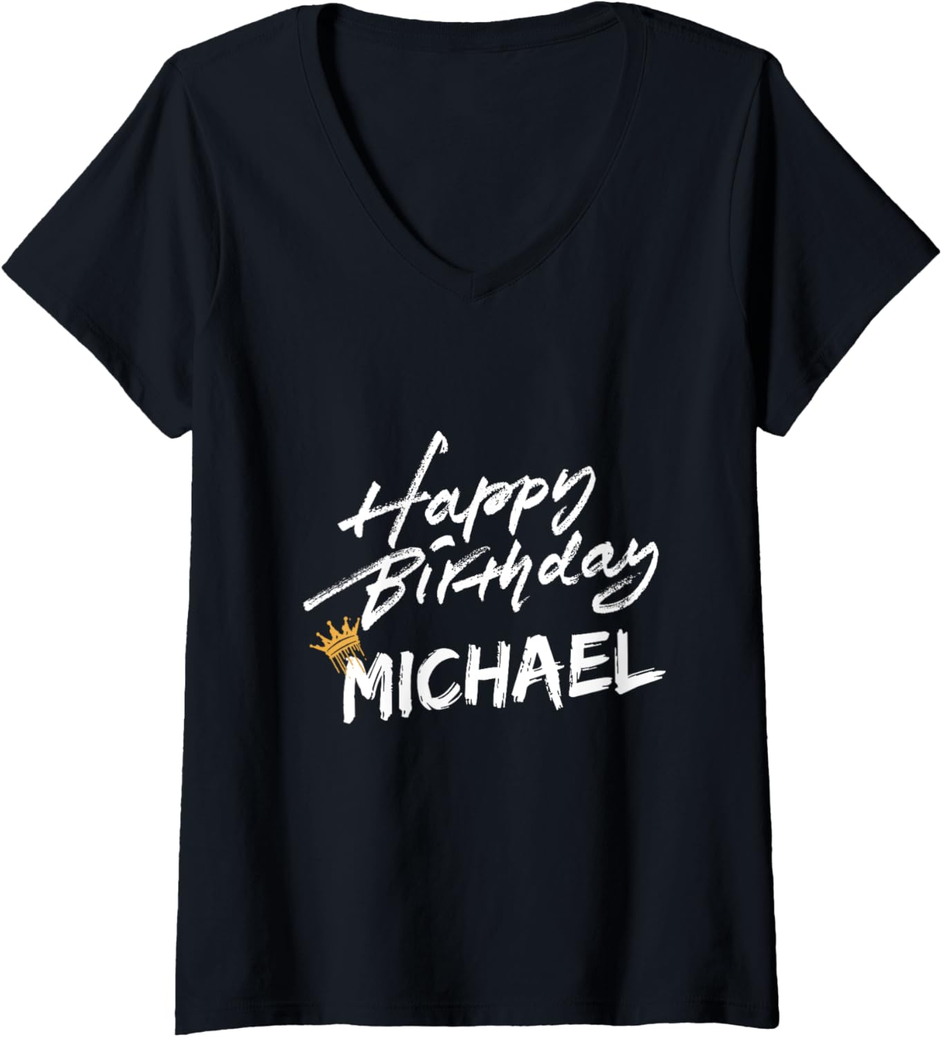Womens Happy birthday Michael tees for party V-Neck