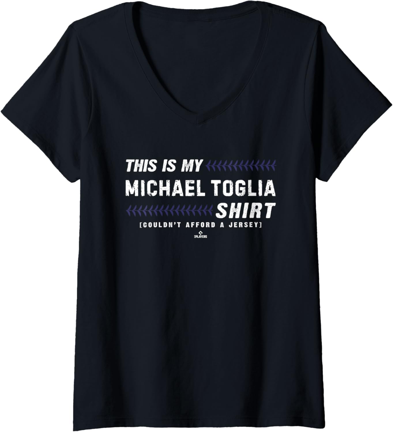 Womens This Is My Shirt for Michael Toglia Colorado Baseball MLBPA V-Neck