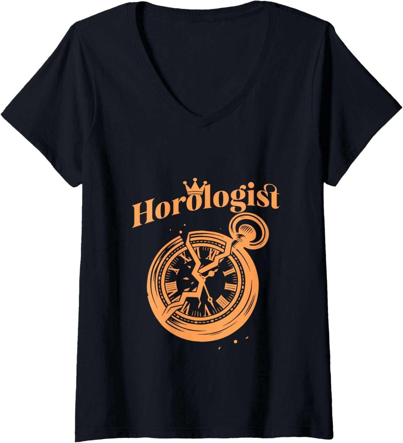 Womens Horology Watchmakers Watch Maker Horologist Clock V-Neck