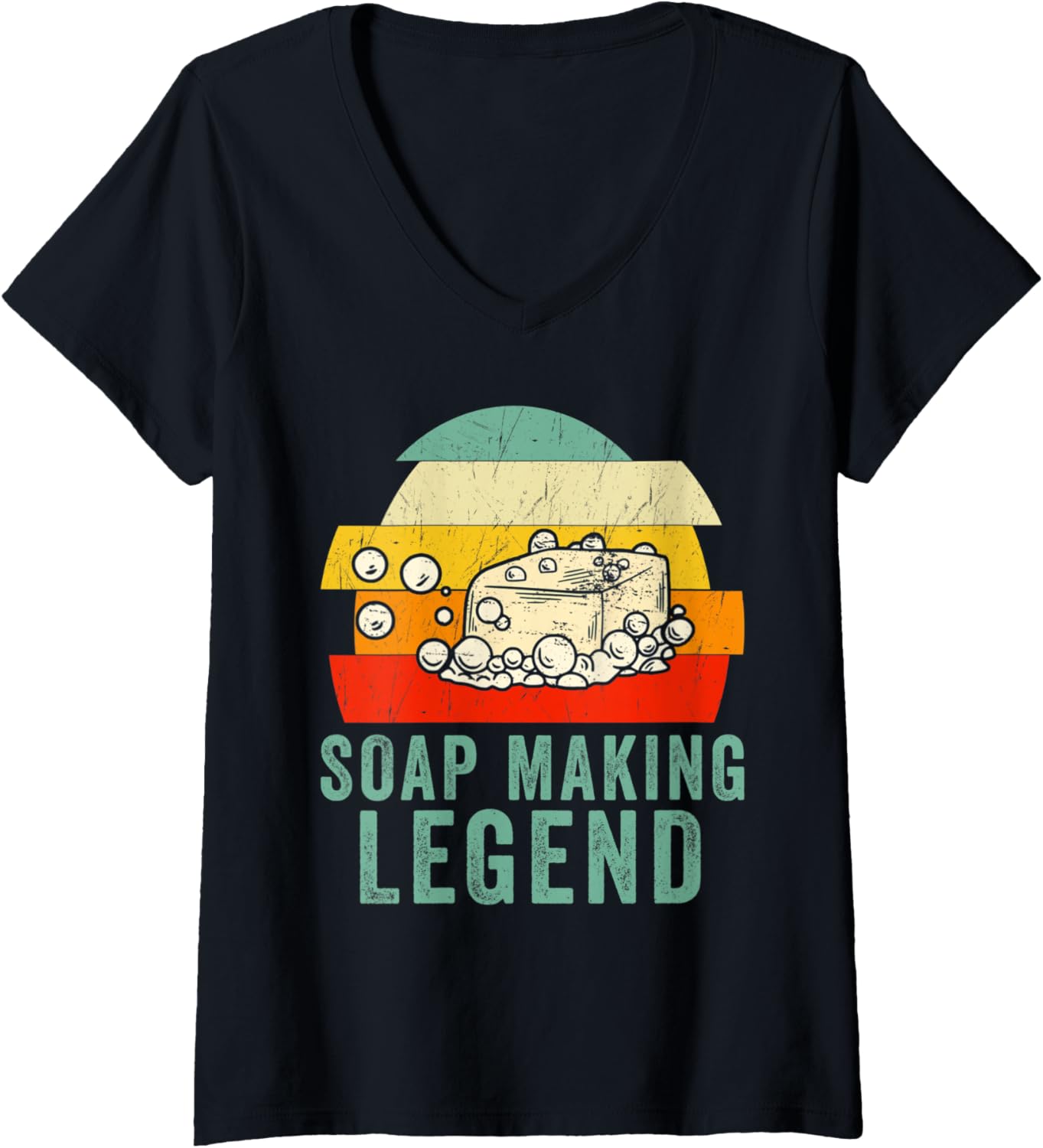 Womens Soap Making Legend Soap Maker V-Neck