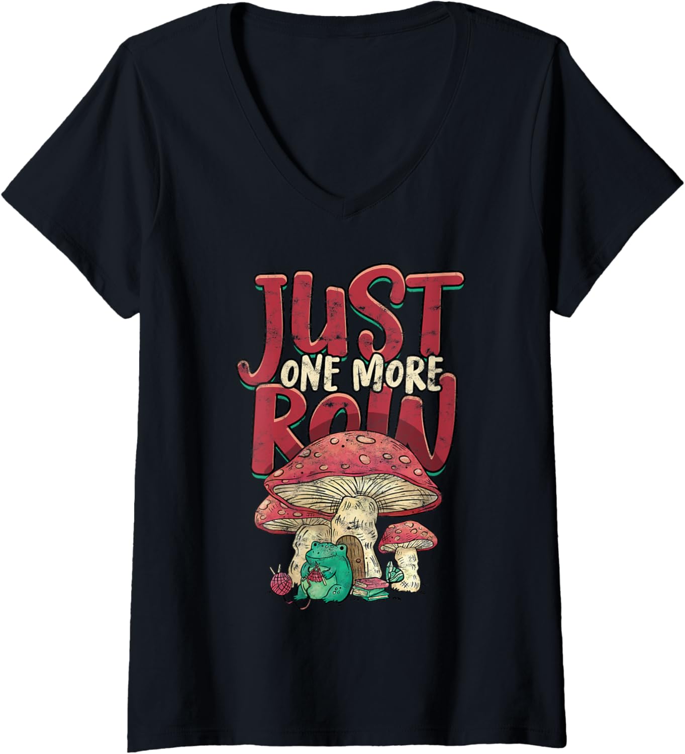 Womens Knitting Yarn Knitter Needles V-Neck