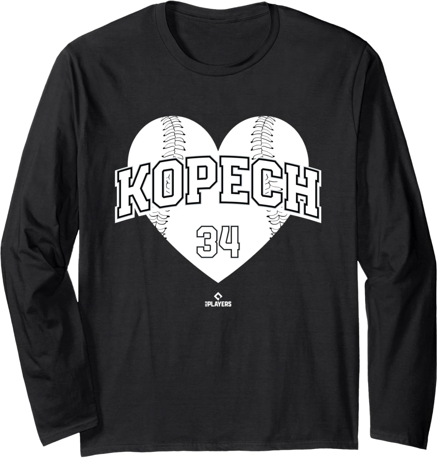 Baseball Heart Michael Kopech Chicago MLBPA Long Sleeve