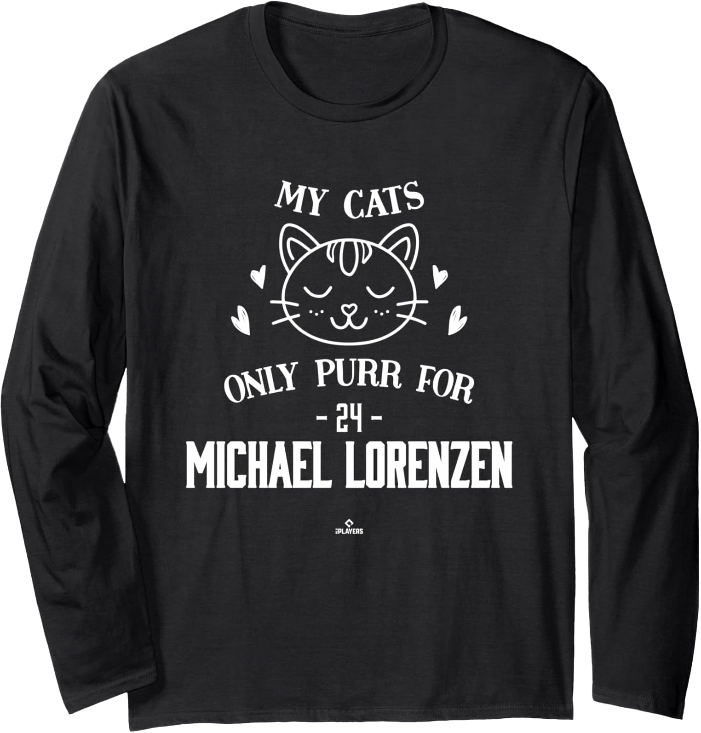 Cat Lovers for Michael Lorenzen Kansas City Baseball MLBPA Long Sleeve