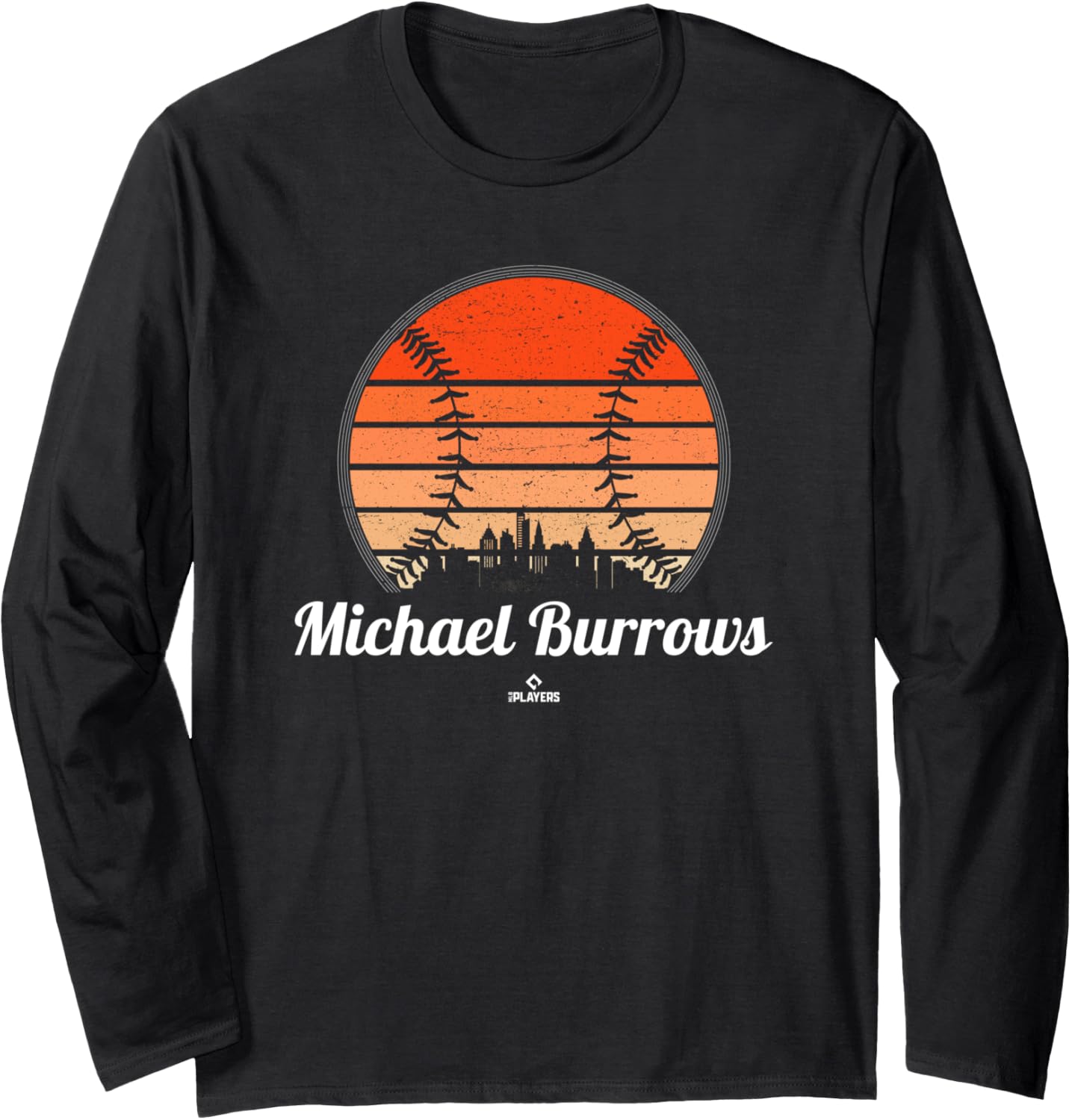 Vintage Baseball Sunset Michael Burrows Prospect Baseball Long Sleeve