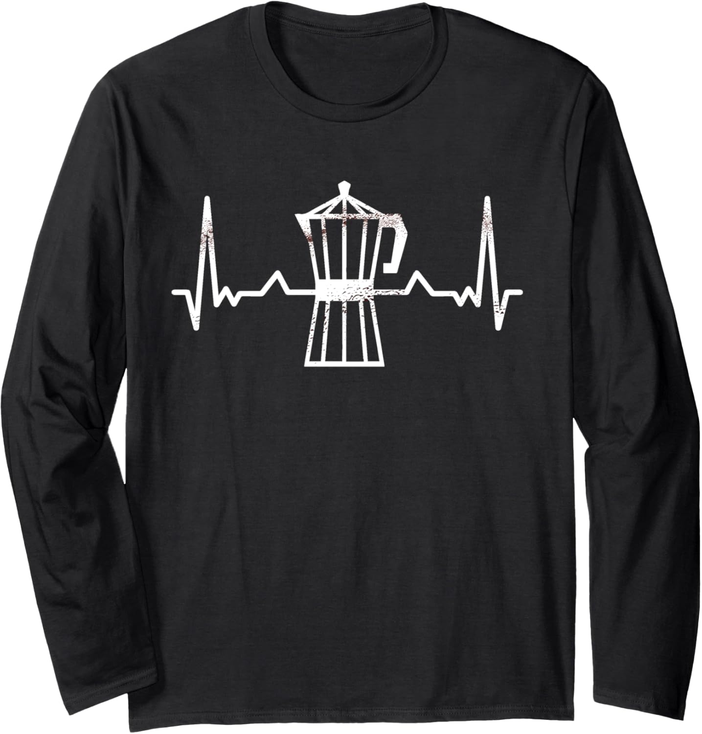 Funny Barista Espresso Maker Heartbeat Coffee Long Sleeve