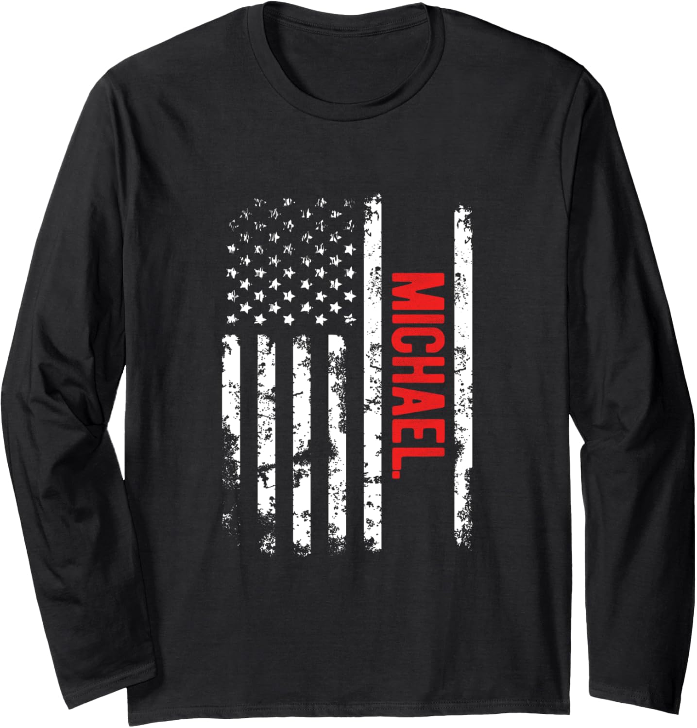 USA Flag Michael Gift Long Sleeve