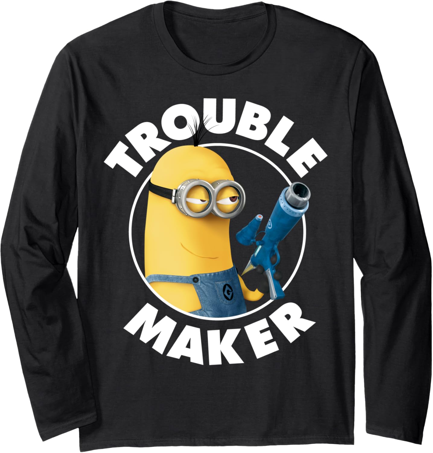 Despicable Me Minions Trouble Maker Mischievous Smile Long Sleeve