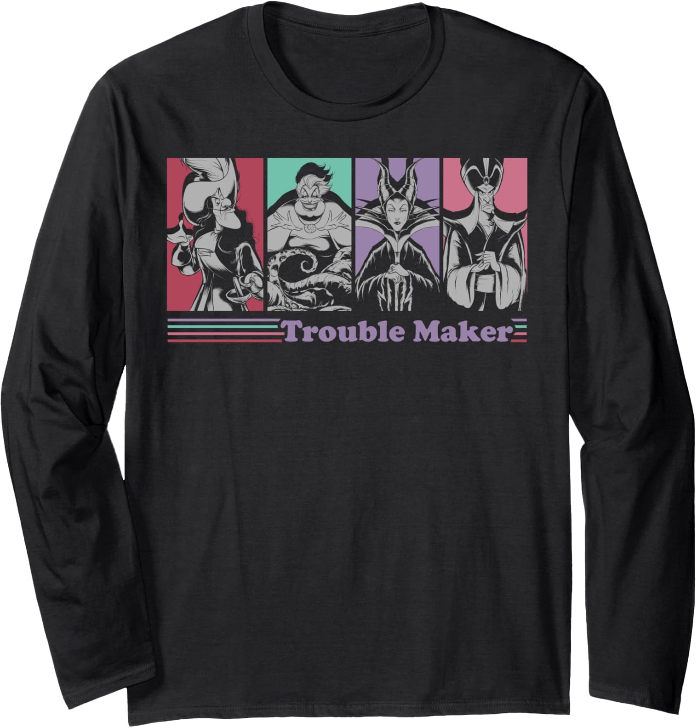 Disney Villains Trouble Maker Panels Long Sleeve