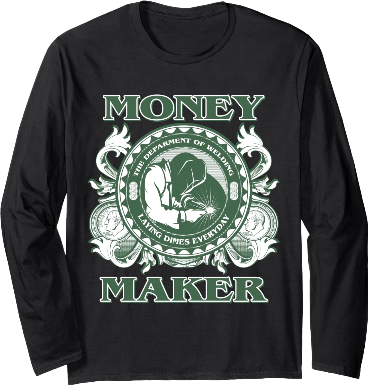 Welding Longsleeve T Shirt Money Maker Welder Gifts,