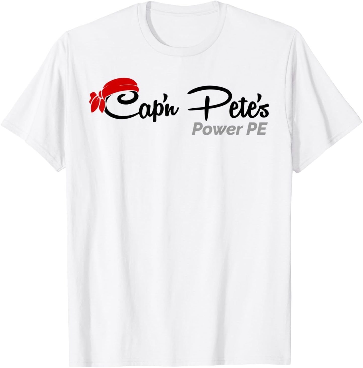 Cap'n Pete's Power PE Web Logo- Large Center Placement (Red)