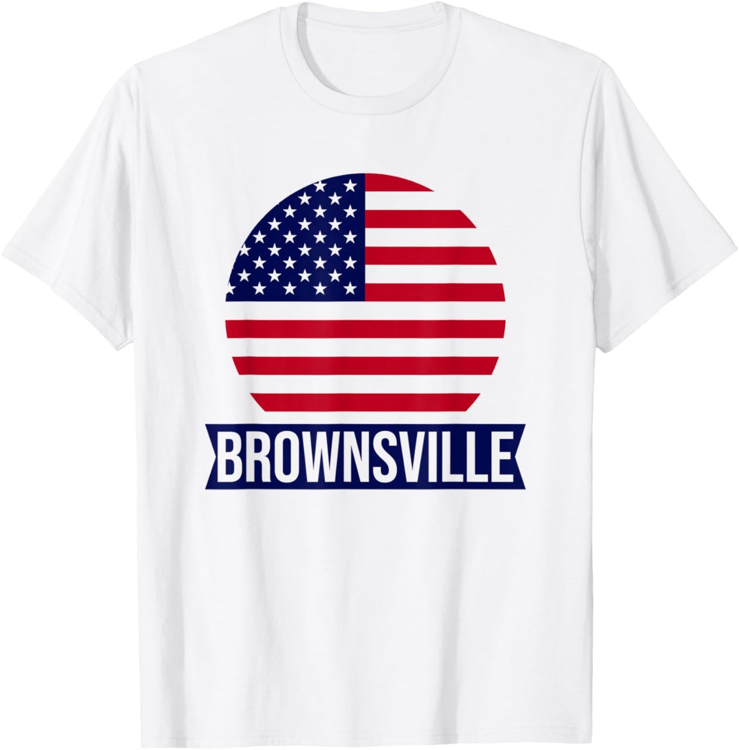 BROWNSVILLE - USA - American place name US flag design