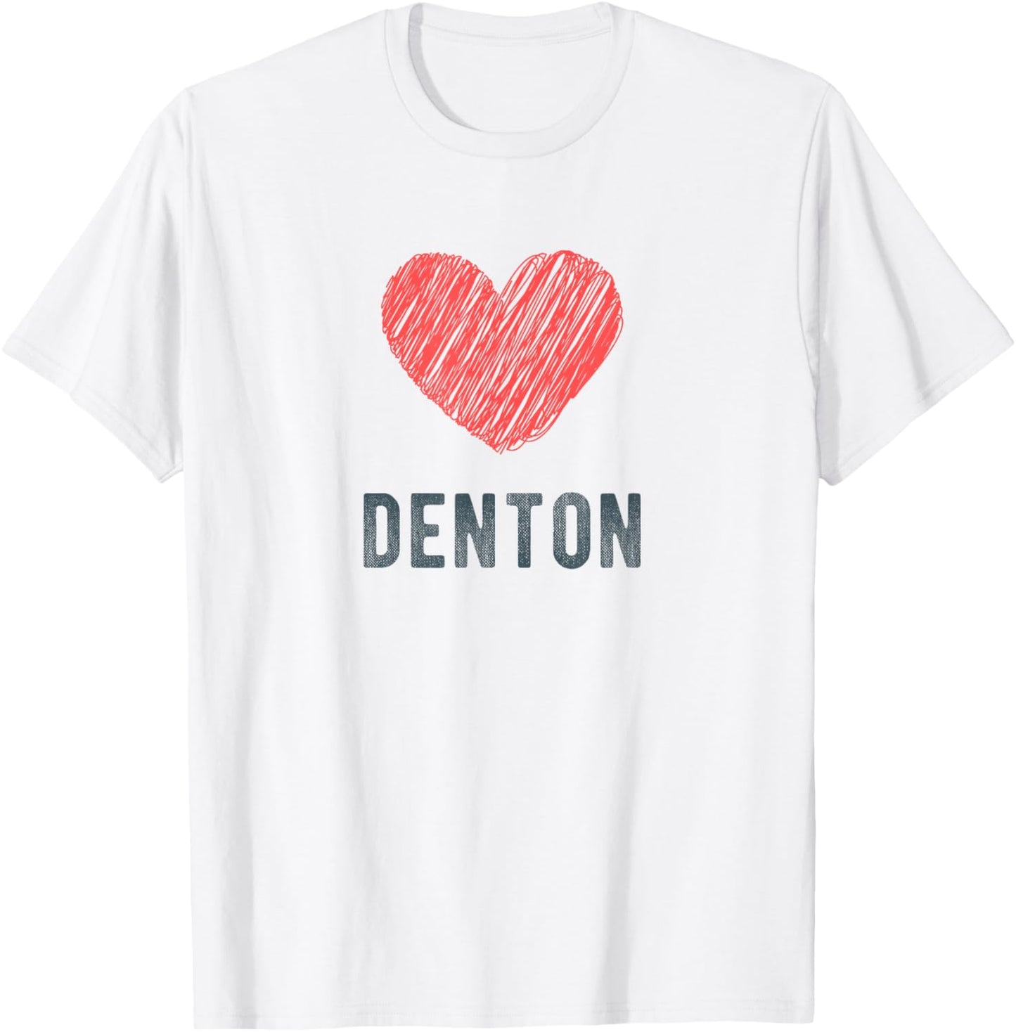 Denton Heart Love Favorite City or Place