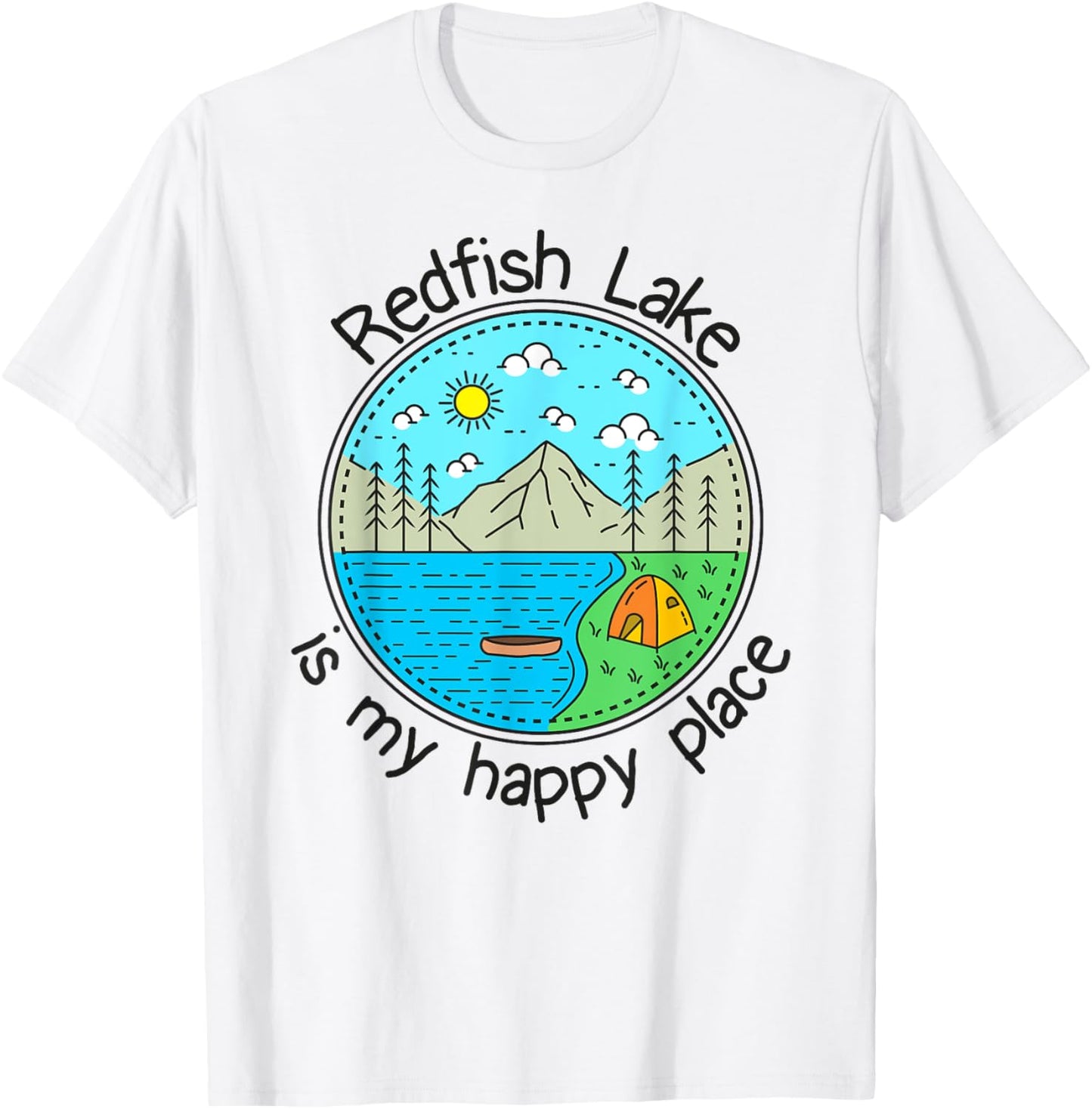 Fishing Boating Camping - My Happy Place Redfish Lake