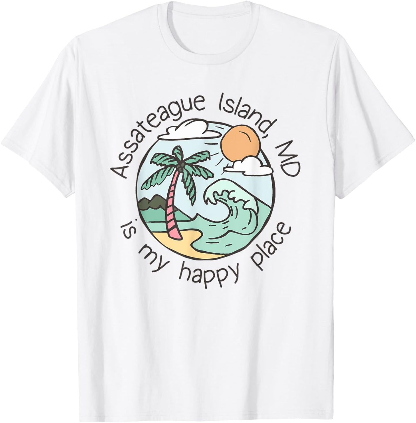 Cute Beach Motiv My Happy Place - Assateague Island Men Women Kids