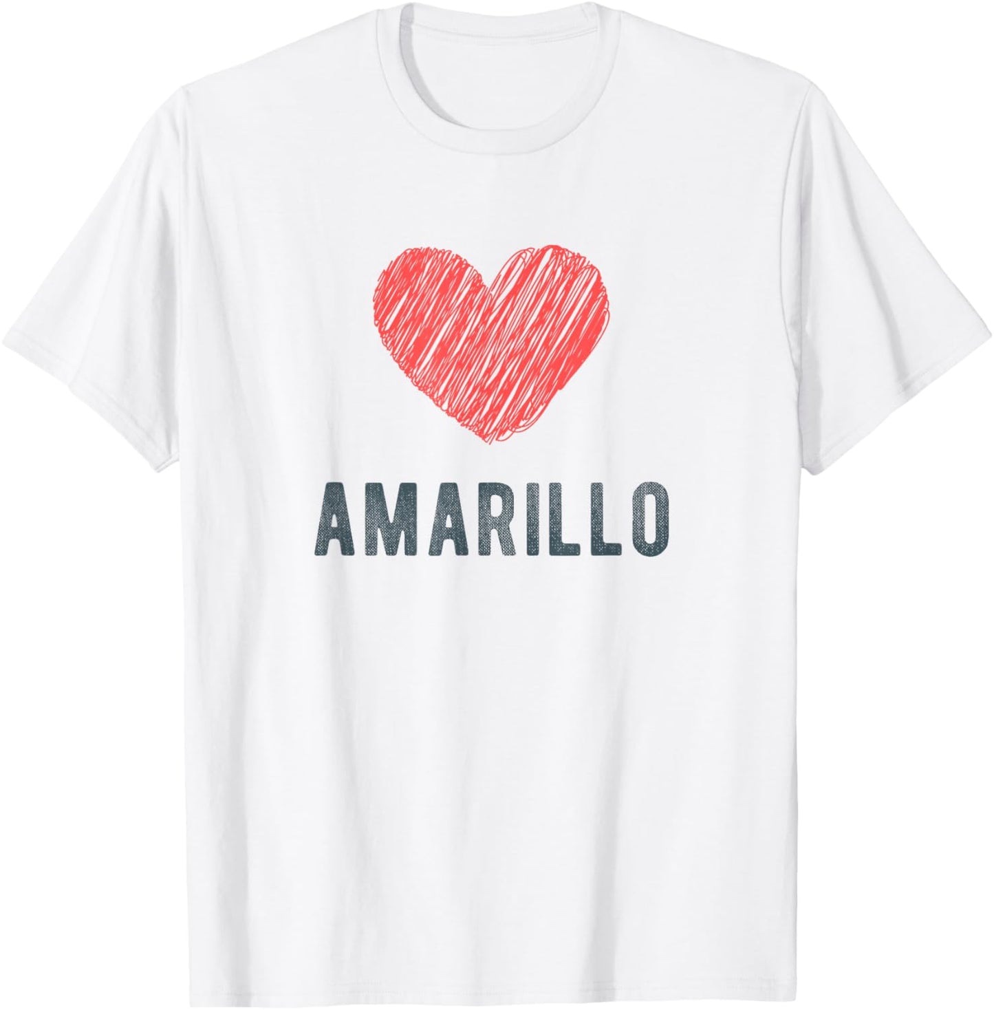 Amarillo Heart Love Favorite City or Place