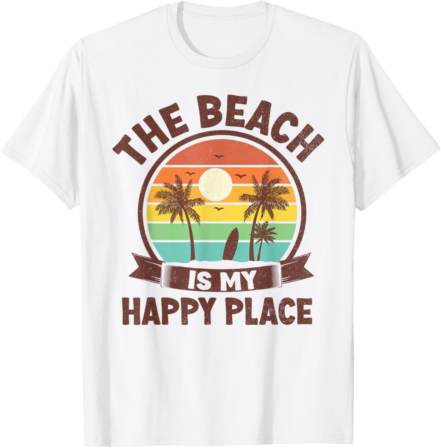 The beach is my happy place beach trip Retro Summer Vacation