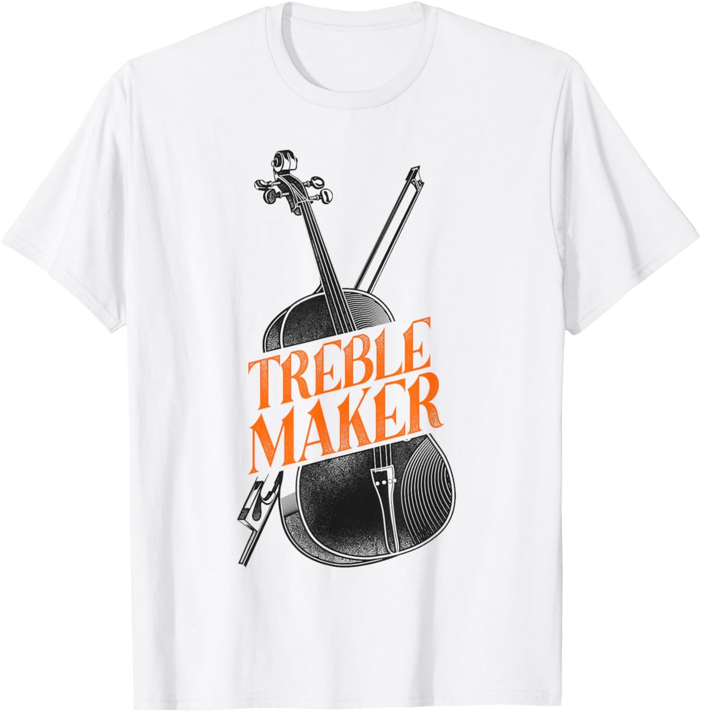 Violin Violinist Pun Vintage Treble Maker