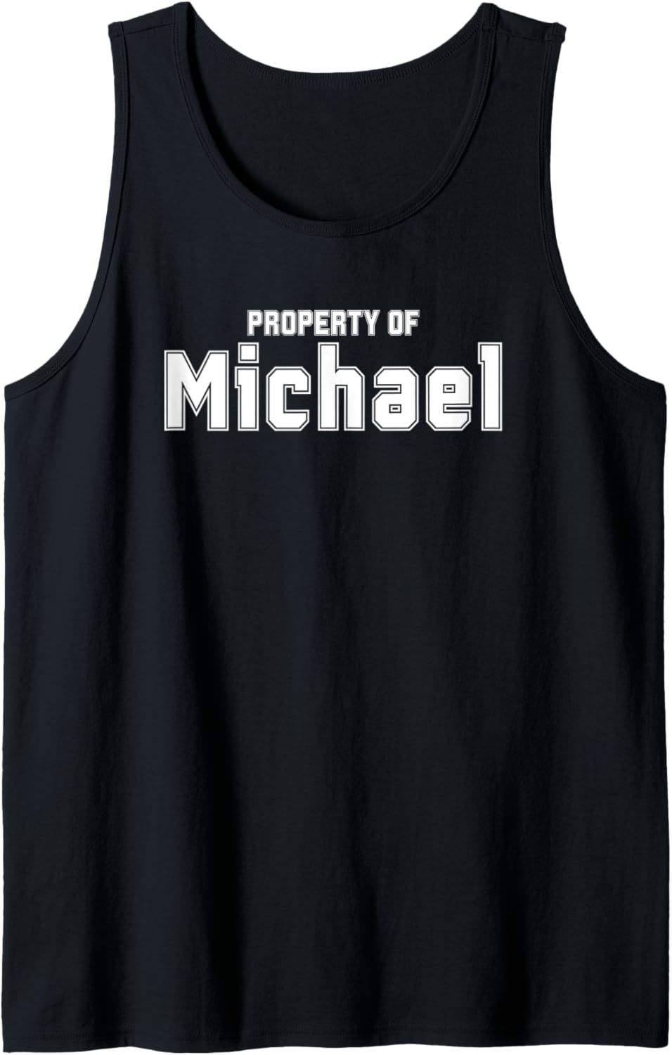 Property of MICHAEL Funny Bachelorette Gifts for Bride Tank Top