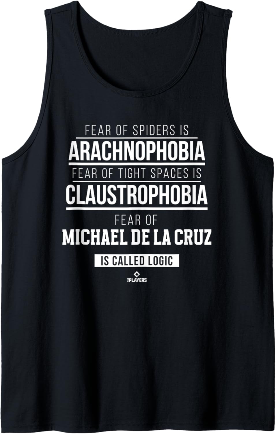 Fear of Michael De La Cruz Prospect Baseball Fan Gear Tank Top