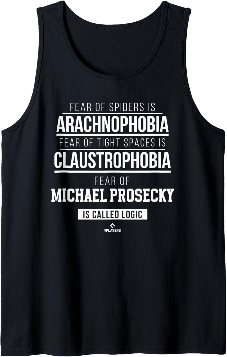 Fear of Michael Prosecky Prospect Baseball Fan Gear Tank Top