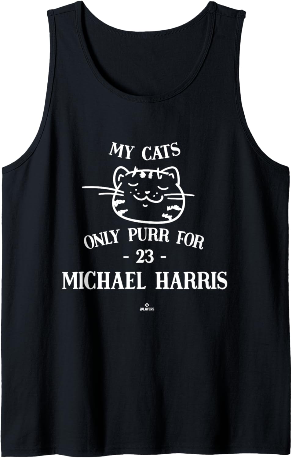 Cat Lovers for Michael Harris Atlanta MLBPA Tank Top
