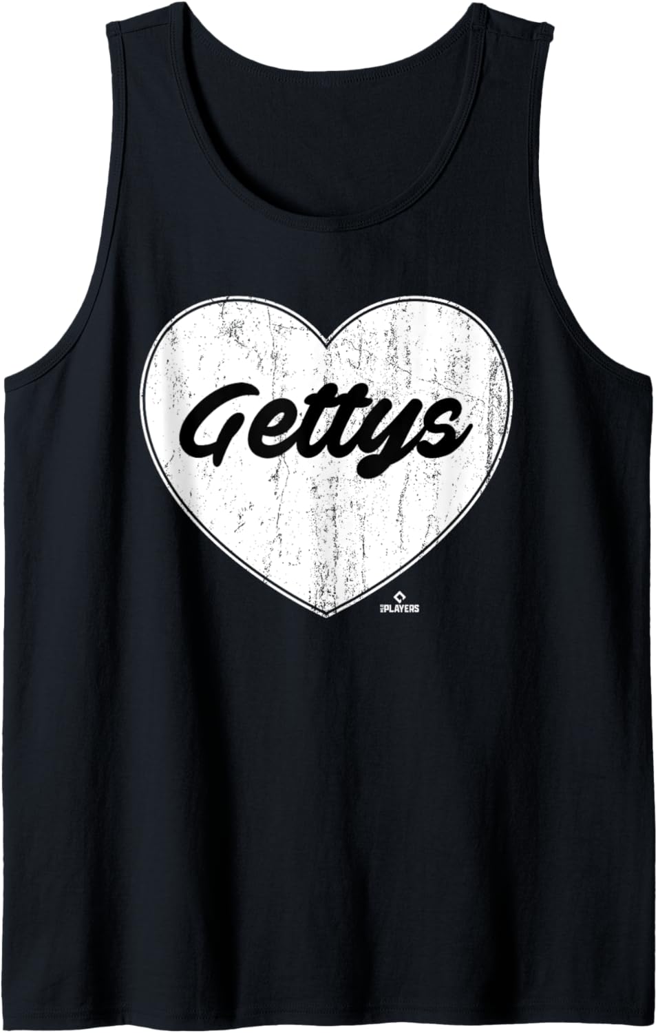 Distressed Heart Michael Gettys Prospect Baseball Fan Gear Tank Top