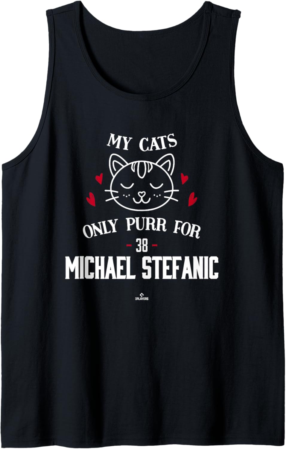 Cat Lovers for Michael Stefanic Los Angeles Baseball MLBPA Tank Top