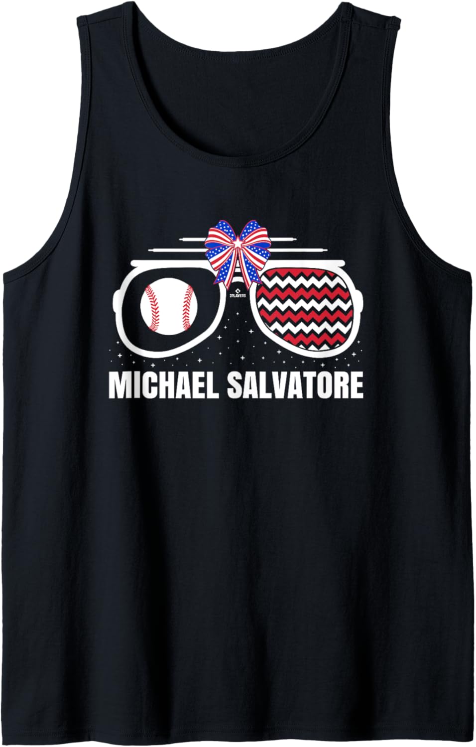 American Glasses Michael Salvatore Prospect Baseball Fan Tank Top