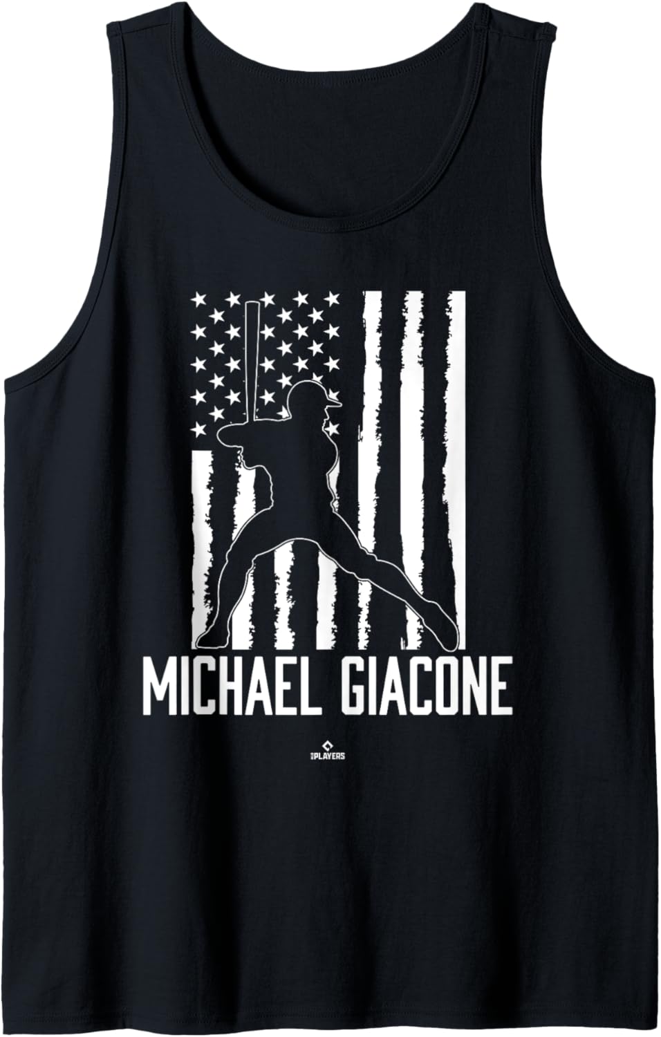 Distressed Flag Swing Michael Giacone Prospect Baseball Fan Tank Top