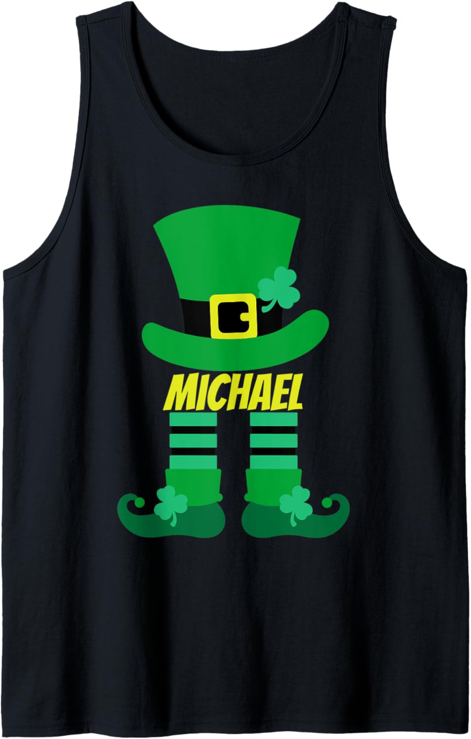 St Patrick's Day Leprechaun Family Matching Name Michael Tank Top