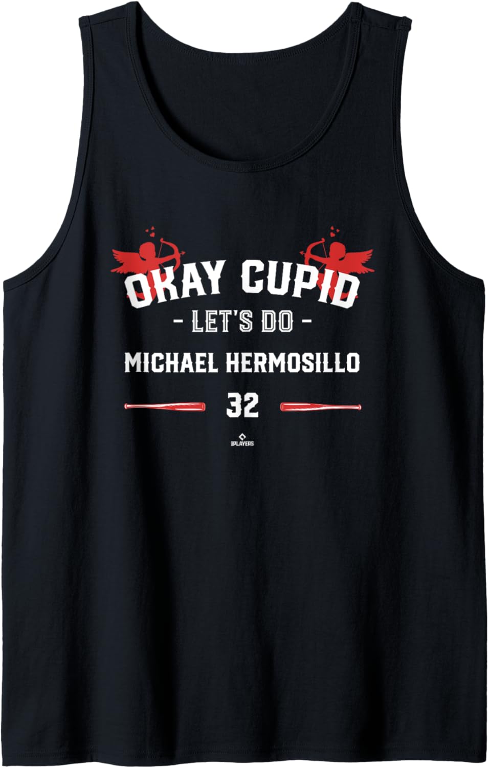 Cupid Let's Do Michael Hermosillo Funny Valentines Baseball Tank Top