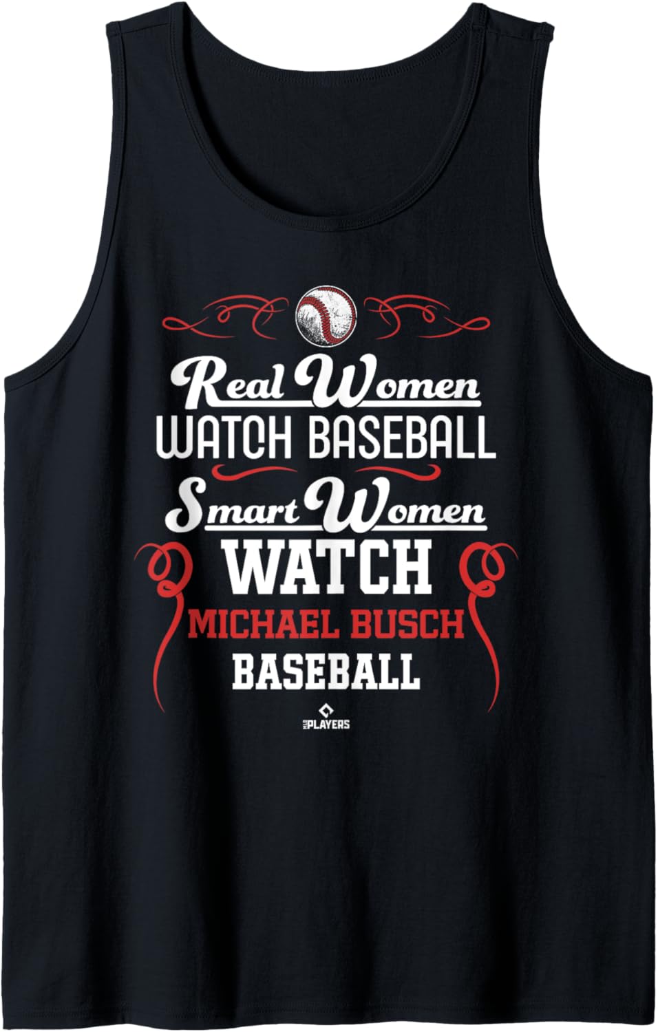 Smart Women Watch Michael Busch Chicago Baseball MLBPA Tank Top