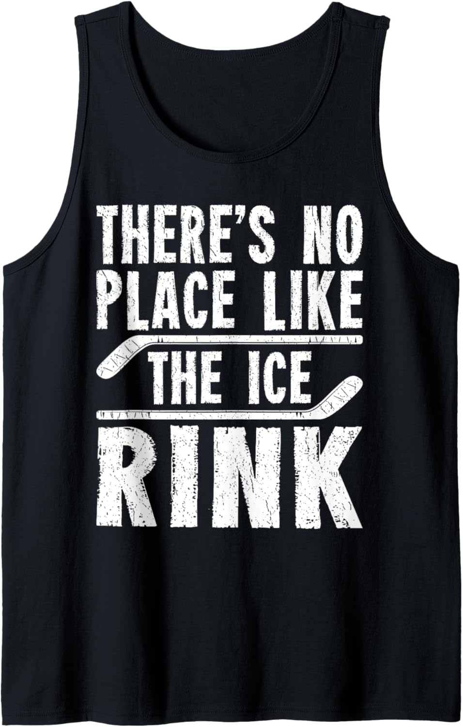 There Is No Place Like The ICE Rink Ice Hockey Player Boys Tank Top