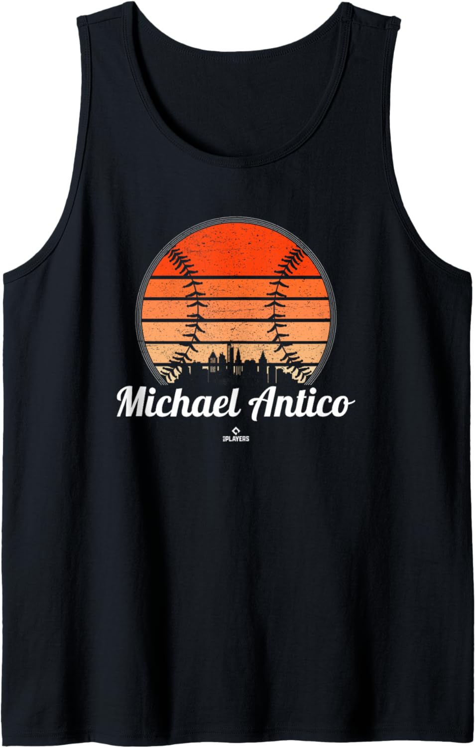 Vintage Baseball Sunset Michael Antico Prospect Baseball Fan Tank Top