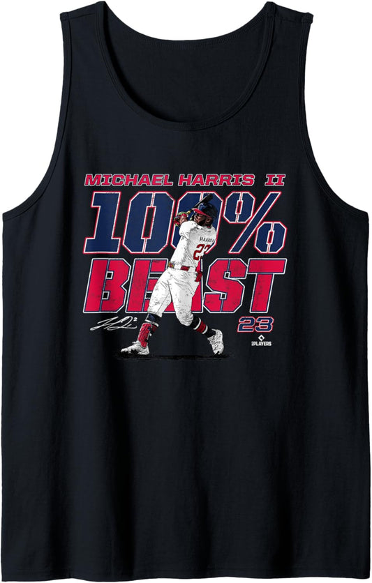 100% Beast Michael Harris II Atlanta MLBPA Tank Top