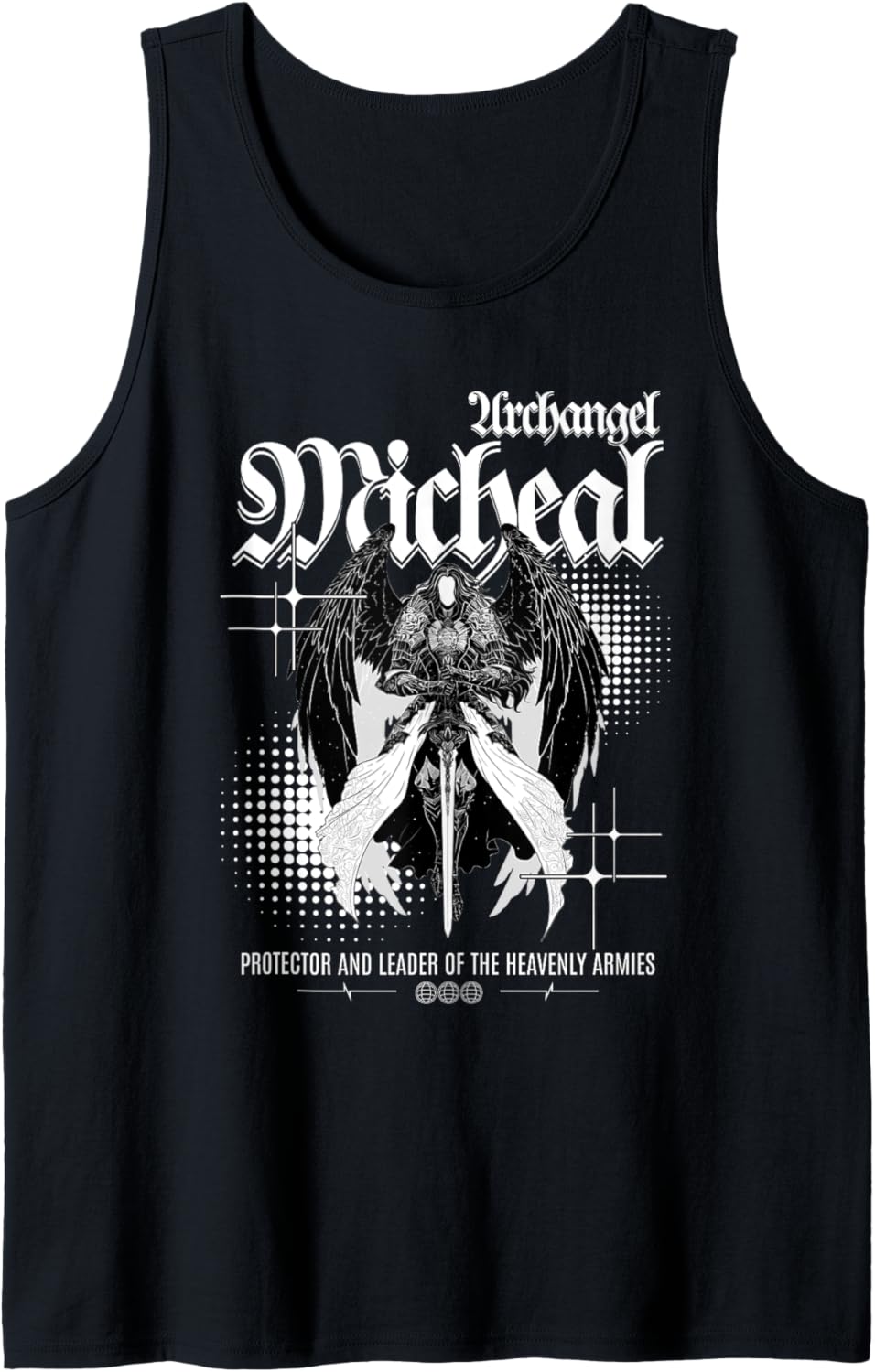 Archangel Michael Gothic Biblically Accurate Angel Tank Top