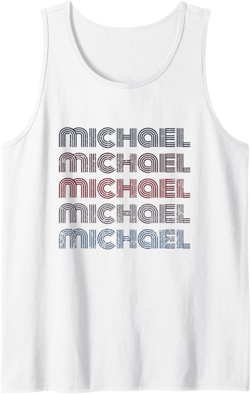 70s Vintage Personalized First Name Michael Tank Top