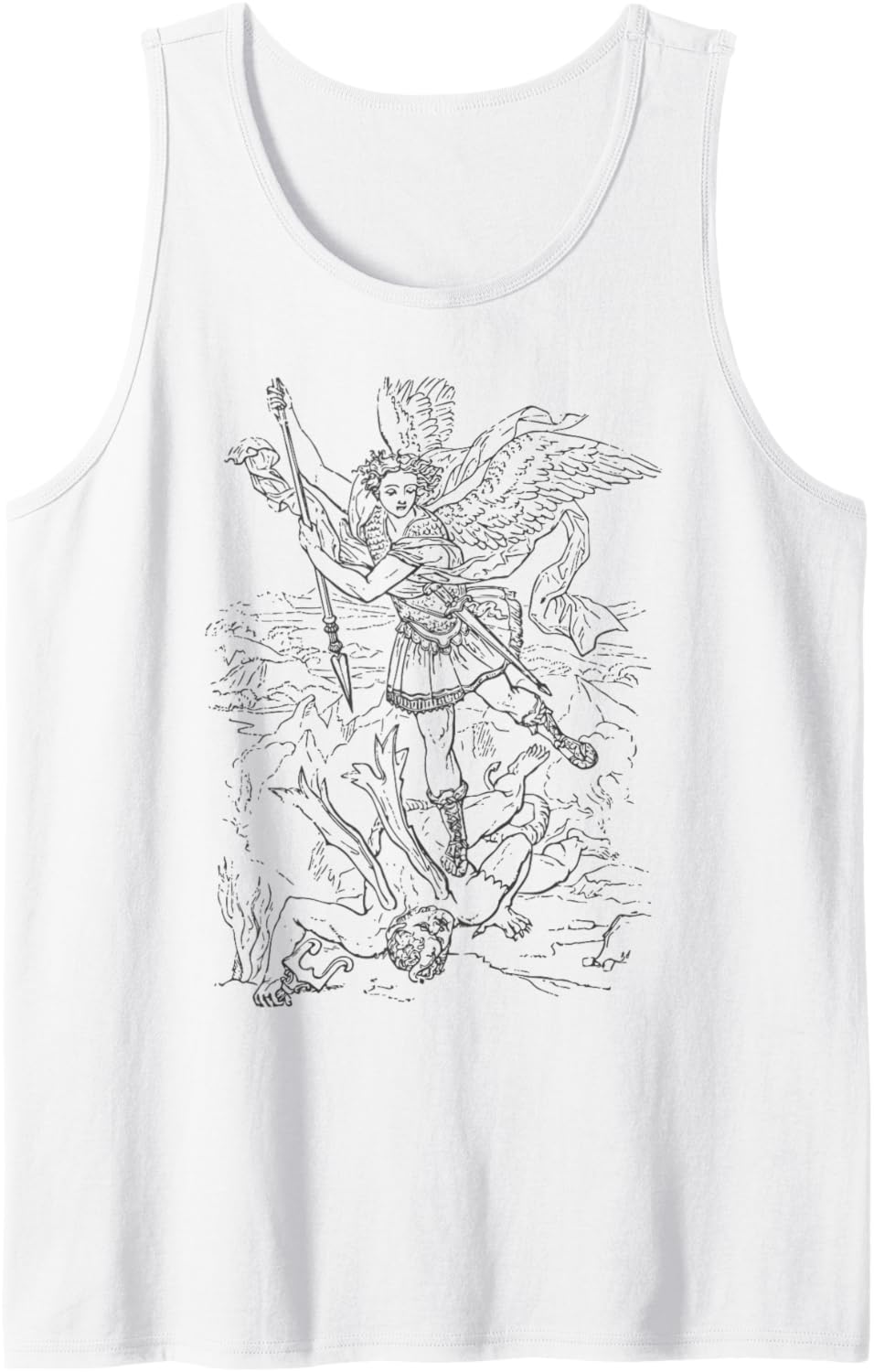 St Saint Michael the Archangel Catholic Angel Warrior Tank Top