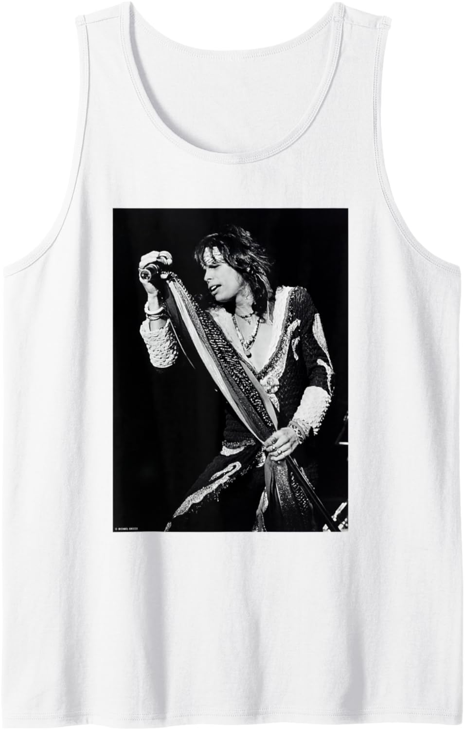Aerosmith Live Steven Tyler by Michael Grecco Tank Top
