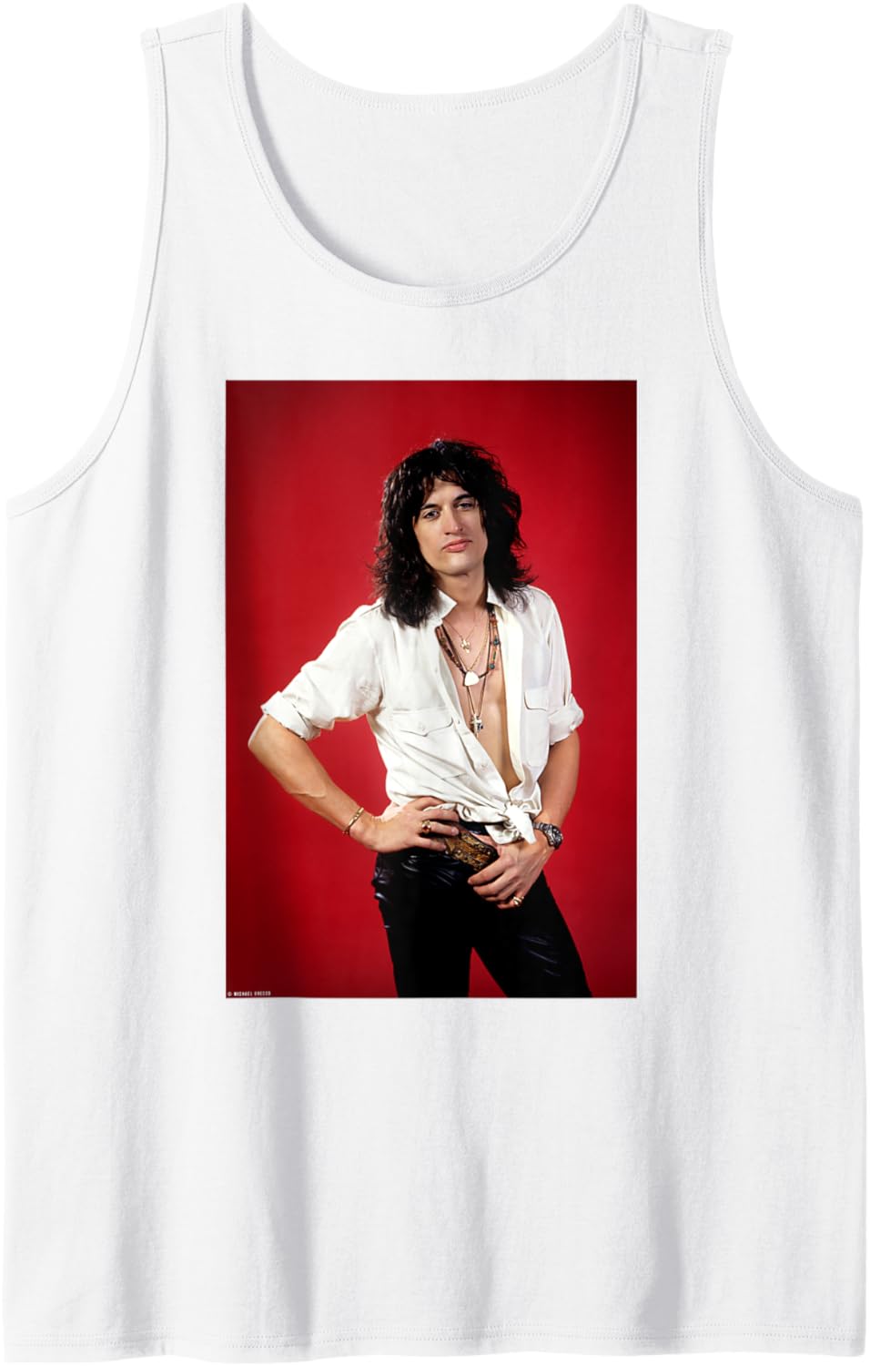 Aerosmith Joe Perry 1984 by Michael Grecco Tank Top