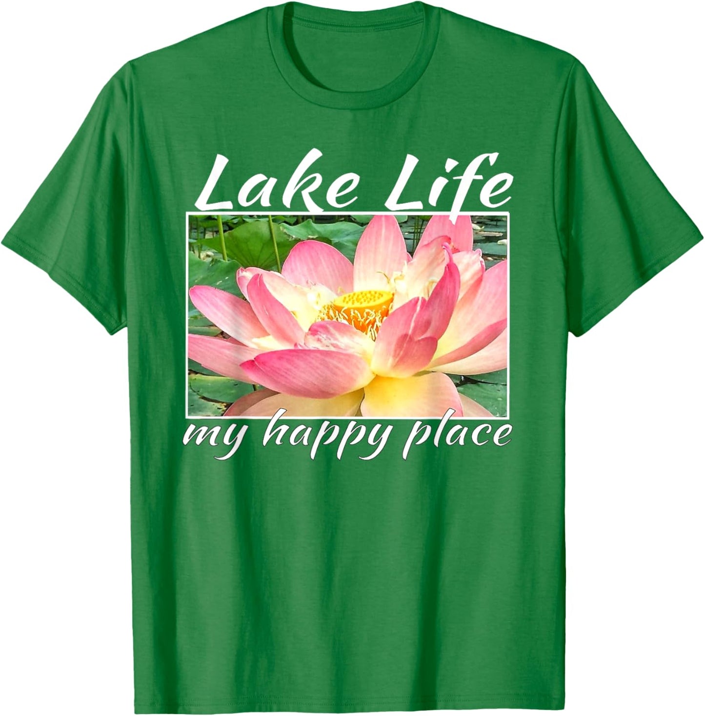 Pink Lilly Pad Lake Life is My Happy Place