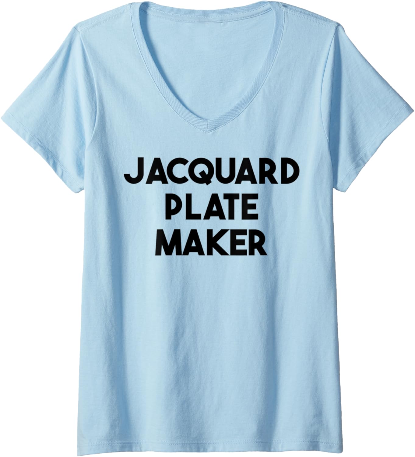 Womens Jacquard Plate Maker V-Neck