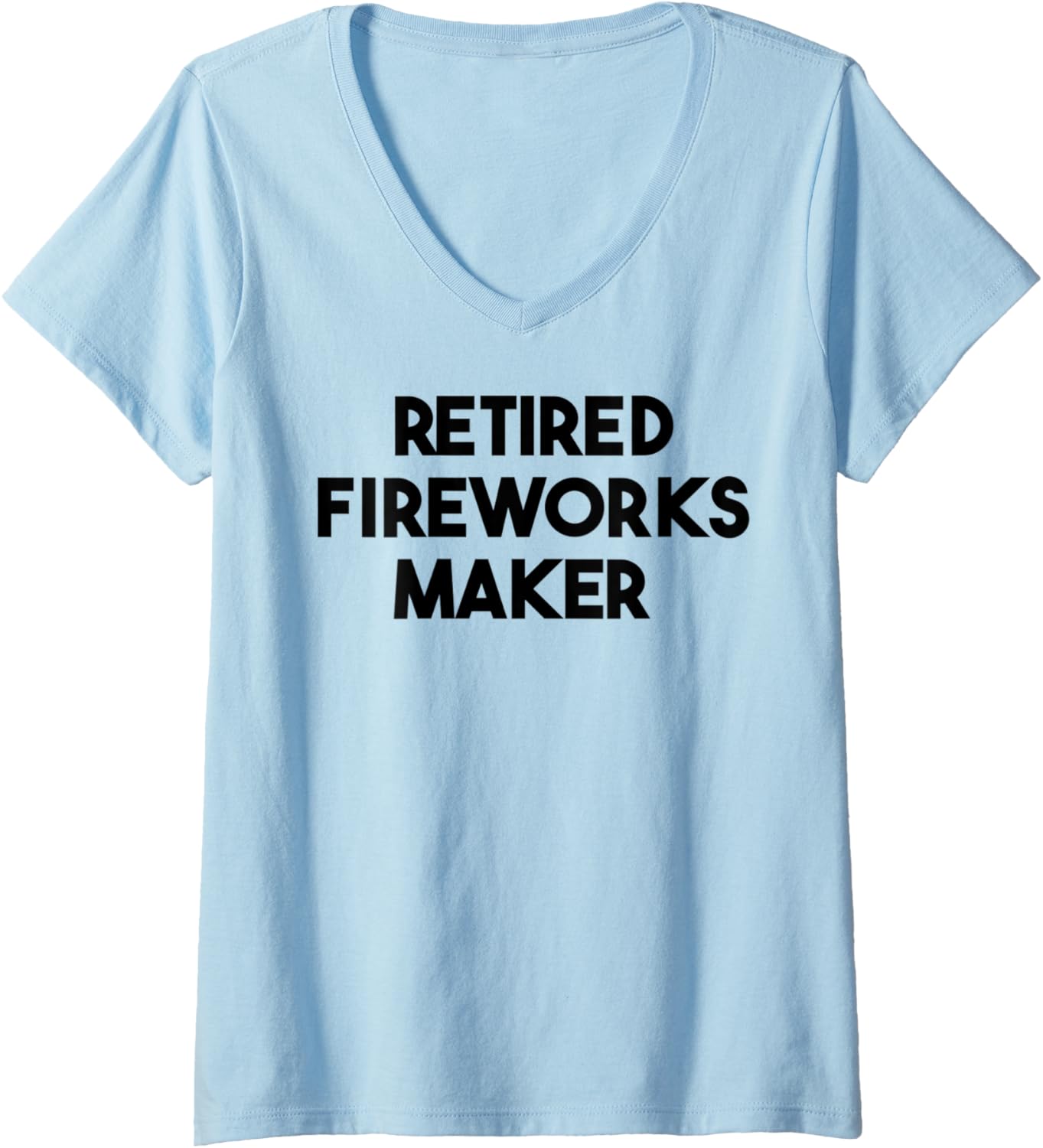 Womens Retired Fireworks Maker V-Neck
