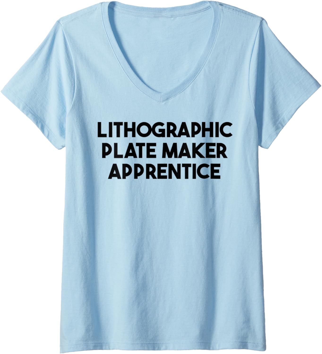 Womens Lithographic Plate Maker Apprentice V-Neck