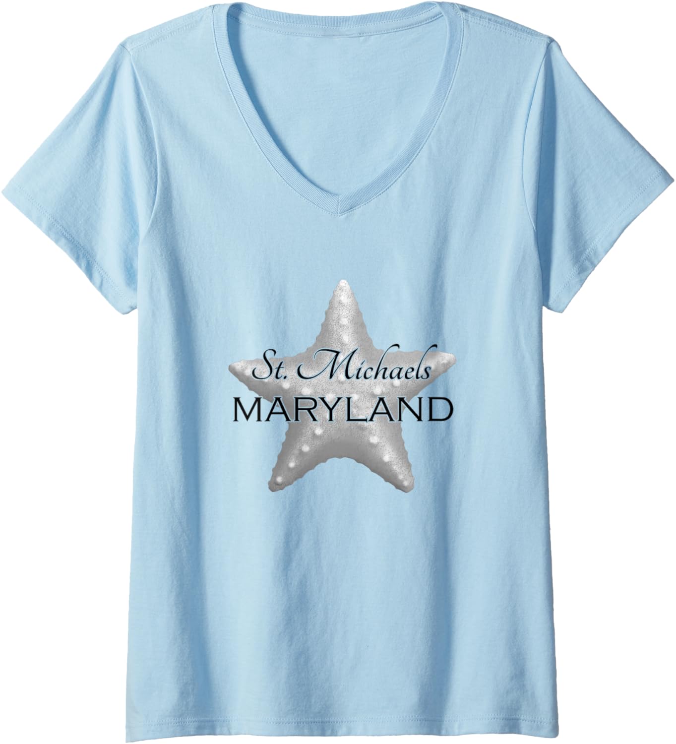 St. Michaels Maryland Beach Ocean V-Neck