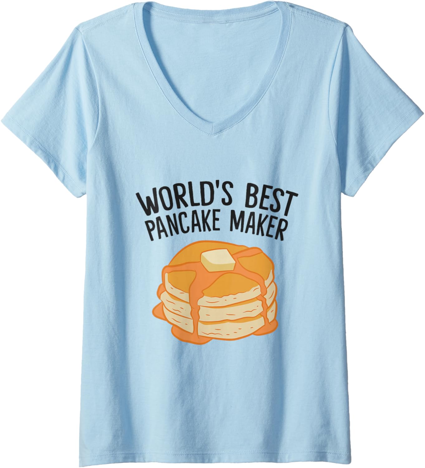 Womens World's Best Pancake Maker V-Neck