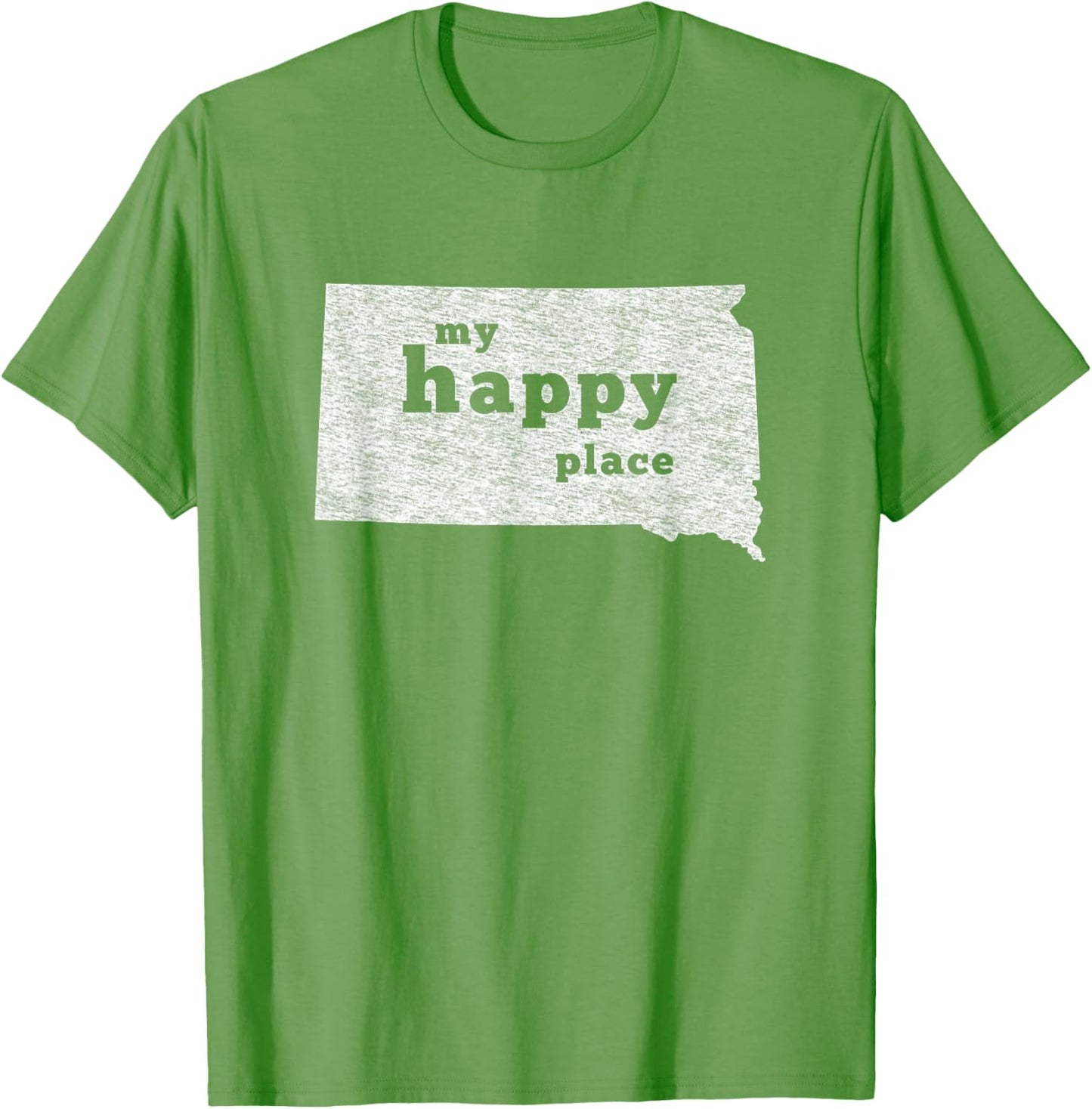 South Dakota T-Shirt Distressed Happy Place Tee
