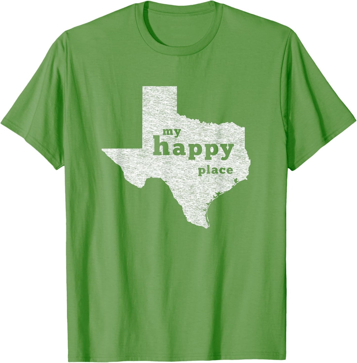 Texas T-Shirt Distressed My Happy Place Tee