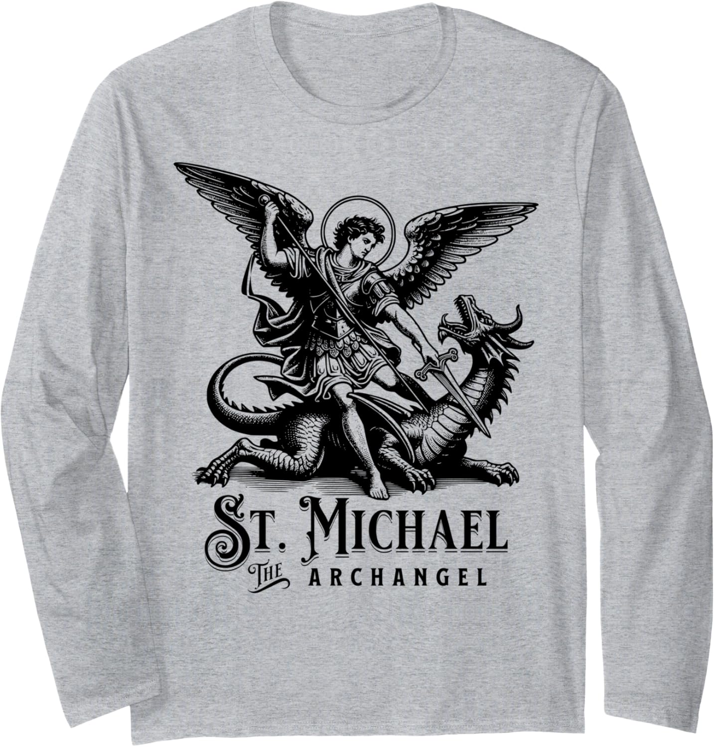 St Michael the Archangel Catholic Christian Saint Long Sleeve